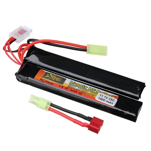 ZOP Power 11.1V 1500mAh 25C 3S LiPo Battery Tamiya Plug With T Plug Adapter Cable for RC Car
