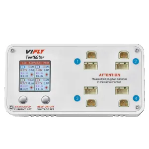 VIFLY ToothStor 4 Port 2S Balance Charger with Storage Mode for RC FPV Freestyle Cinewhoop Drone DIY Parts