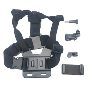 XANEFirst-person View Bike Holder Sports Chest Shooting Camera Strap Live Outdoor Cycling Cell Adjustable Phone Clip Holder for Riding