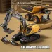 ZMX Z6833YG RTR 1/14 2.4G 14CH Alloy RC Car Excavator 3-in-1 Bucket/Claw/Drill Construction Truck LED Light Sound 680Rotating Engineering Vehicles Toys Models Collection Gift For Boys