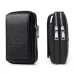 Men's Genuine Leather Zipper Waist Pack Phone Storage Waist Bag Belt Hanging Key & Card Storage Bag
