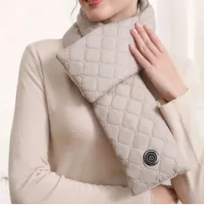 TENGOO Heating Scarf Waist Belly Warmer 3 Levels Control Warming Neck Scarf USB Powered Electric Heated Scarf Neck Wrap Warmer Neck Heating Pad for Women Men