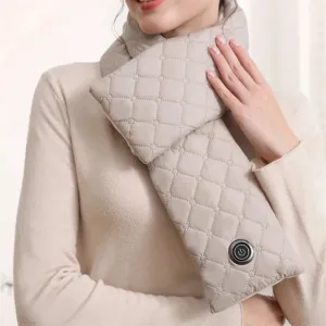 TENGOO Heating Scarf Waist Belly Warmer 3 Levels Control Warming Neck Scarf USB Powered Electric Heated Scarf Neck Wrap Warmer Neck Heating Pad for Women Men