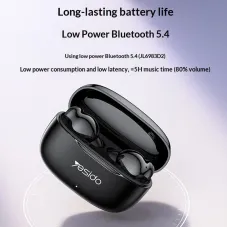 Yesido TWS38 TWS Earbuds Wireless bluetooth 5.4 Earphone 13mm Driver Unit Stereo Sound Built-in HD MicrophoneIn-ear Sports Headphones