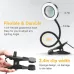5X LED Magnifying Lamp Clip-On with USB Magnifier Adjustable Brightness and Color Temperature for Reading Beauty Crafts