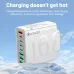 BK329-4A4C 8-Port USB PD Charger 4USB-A+4USB-C PD QC4.0 3.0 2.0 FCP SCP Fast Charging Wall Charger Adapter EU Plug for iPhone 16 15 Pro 14 13 12 Pro Max for Huawei Mate XT for Xiaomi 15pro