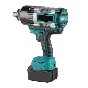 Brushless Electric Impact Wrench 21V High Torque 2100N.M 2800W with LED Light for Construction Maintenance Woodworking