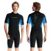 DIVE&SAIL Shorty Warm Wetsuit 1.5mm Neoprene Back Zip UPF50+ Sun Protection Soft Skin-Friendly Breathable Quick Dry Diving Suit for Snorkeling Surfing Kayaking Swimming