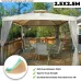 Canopy UV-Resistant Sunshade Cover For Suntime Polenza Patio Gazebo Sunshade Net