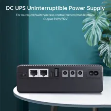 DCL-18W Mini DC Power Supply UPS 18W 8800mAh/10400mAh USB Type-C 5V/2A DC POE 15V/0.6A 24V/0.4A Input 100-240V for Network Devices