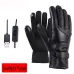 TENGOO USB Electric Heated Thermostatic Gloves Waterproof PTouchscreen Heated Gloves Winter Motorcycle Riding Hand Warm Gloves