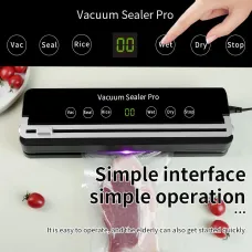 NovuLife 120W Vacuum Sealer Machine for Kitchen 30cm Sealing Built-in Cutter & Removable Drip Tray EU Plug Compact & Efficient