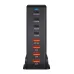 [GaN Tech]Bakeey 240W 8-Port USB PD Charger 4USB-A+4USB-C PD QC Fast Charging Desktop Charging Station EU Plug US Plug for iPhone 15 15Plus 15 Pro 15Pro Max for Huawei Mate60Pro for Sansung Galaxy Z Flip5