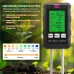 6 in 1 Digital Soil Tester PH Meter Fertility Soil Moisture Sunlight Ambient Humidity Temperature Monitor Detector Garden Soil Analyzer