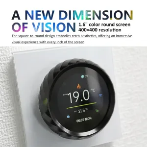 BECA 5A WiFi Smart Knob Thermostat Waterlgas Boiler Touch Screen App Voice Control with Alexa Google Assistant