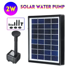 2W Solar Fountain Submersible Solar Water Pump Garden Fountain Submersible Pump with Suckers