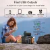 UDirect FlashFish P60 560W Portable Power Station 520Wh 140400mAh Solar Generator 110V Pure Sine Wave Power Generator For Camping Travel