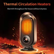 Tevorex PTC Fast Heating Desktop Heater 1500W Touch Control Energy-Saving Space Heater for Home & Office