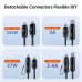 Toocki TQ-X95 240W 4-in-1 USB Cable USB-C/USB-A to USB-C/iP PD3.1 8K@60Hz 40Gbps Fast Charging Data Transmission Tinned Copper Core Line 1.5M Long for iPhone 17 17 Pro 16 15 Pro Max for SAMSUNG for XIAOMI for OPPO