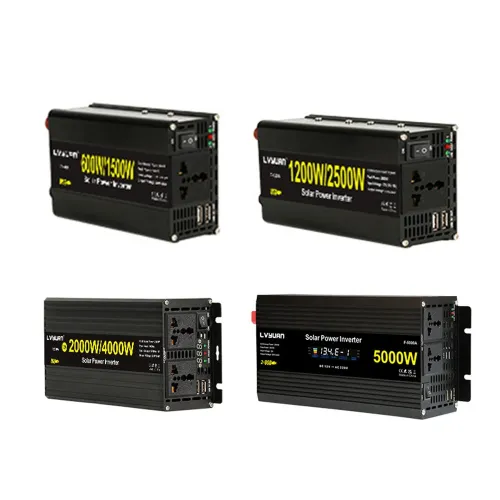 LVYUAN Solar Power Inverter Modified Sine Wave 600W-5000W 12V / 24V EU Plug for Outdoor Work Camping Trip