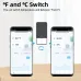 Tuya WiFi Indoor Smart Temperature Humidity Sensor Hygrometer Battery Powered APP Monitoring For Alexa Google Home Voice