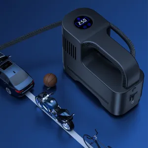 Suitu 120W Portable Multi-Function Smart Car Air Pump Electric Inflator Corded Car Inflatable Pump for Car Motorcycle Bike Ball