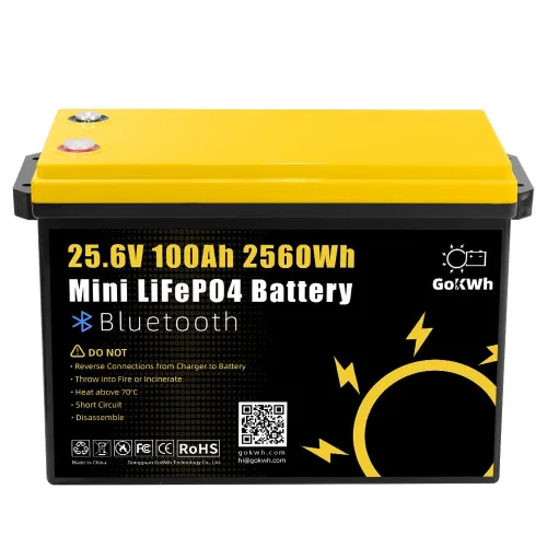 Gokwh 24V 100Ah LCD Energy Storage Box 2560Wh  Solar Lithium Ion LiFePO4(LFP)  Battery for RV Boat Home Energy Storage