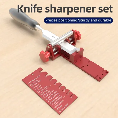 ENJOYWOOD Chisel Sharpening Jig Wood Honing Guide for Chisels and Planes Width 0.12 to 2.9In with Sharpening Angle Fixture Angle Gauge from 10 to 45