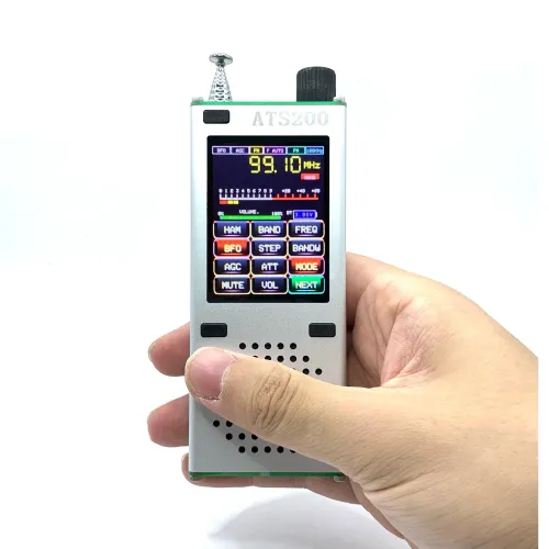 ATS200 Aviation Band airband Radio Receiver FM SI4732+ESP32+Bluetooth+2.4 Inch Touch Display SSB FM, AM, LSB, USB MW SW AIR
