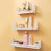 3Pcs Modern Wall Mounted Shelf Storage Rack Holder Home Office Bedroom Decor Set