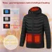 TENGOO 9 Zones Smart Electric Heated Jacket - 60s Fast Heating, USB Charging, Warm Outdoors Sports Thermal Coat Clothing Cotton Jacket
