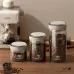 Vacuum Food Grade Coffee Bean Sealed Jar with Date Tracker Waking Bean Valve Storage Containers Widely Used for Grain Snack Sugar Tea