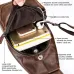 BULLCAPTAIN Men Genuine Leather Wear Resisting Textured Business Casual Brown Black Chest Bag Shoulder Crossbody Bag