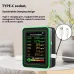 6-in-1 Air Quality Tester HCHO TVOC PM2.5 PM10 CO2 CO/humidity 2 Types USB Type-C Rechargeable Portable Monitor