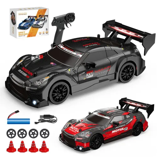 ENOZE 8601 8602 RTR 1/24 2.4G 4WD 30km/h Drift RC Car GTR High Speed Racing LED Light On-Road Vehicles Models Toys