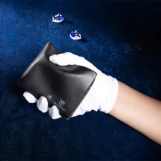 BULLCAPTAIN Men Black Soft Genuine Leather Wallets Business Casual Bifold Card Holder Purse Birthday Gifts for Father Husband