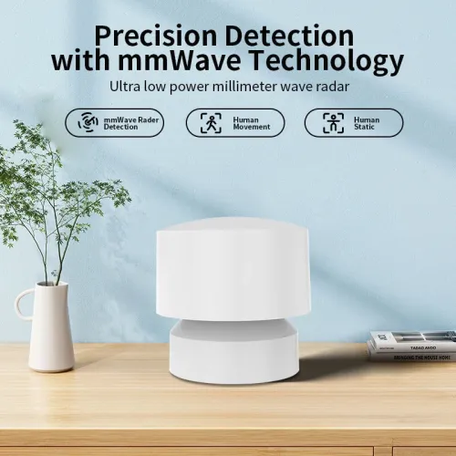 Tuya WiFi Zigbe Smart Human Presence Sensor 24G MmWave Radar  130 Wide Perception APP Remote Control Smart Home Automation Motion Sensor