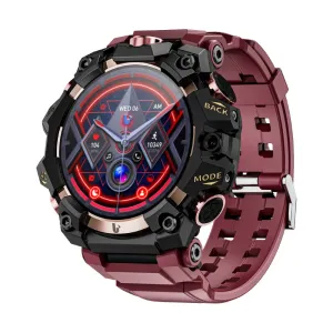 LOKMAT APPLLP 2 PRO 1.508-inch AMOLED Android Smart Watch 2G 4G RAM 16G 64G ROM Built-in 2MP+8MP Dual Camera Heart Rate Blood Oxygen Monitor Breathing Training NFC GPS Function 1150mAh Large Battery Multi-sport Modes Music Playback Smart Watch