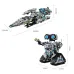 TUOMU T1107 1468pcs Dual-mode Spaceship Robot Combination 2-in-1 Building Block Assembly Kit Kid Christmas Gift