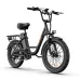 EDIRECT URLIFE20 Electric Bike 48V 13AH 500W(Peak 1000W) Motor Recommended Top Speed 25KM/H 20inch Tire 130KM Max Mileage 120KG Max Load Electric Bicycle