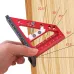 Carpenter 3D Multi-angle Measuring Ruler Square Ruler Hole Scribing Ruler Woodworking Scriber Precision Woodworking Tool