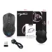 HXSJ T28 Dual Mode Wireless Mouse Hollow Design 800-4800DPI RGB Backlight 600mAh Rechargeable 2.4G/bluetooth Gamer Mice