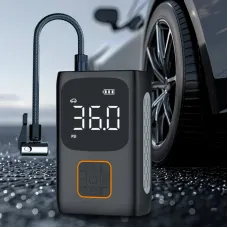 150 PSI Portable Smart Car Air Pump Intelligent Cordless Digital Display Car Tire Inflation Electric Vehicle Tire Air Pump for  Bicycle Bike Ball