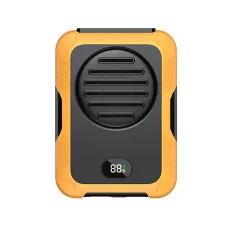 Mini Portable USB Rechargeable Fan 2000mAh Hanging Neck Waist Fan for Outdoor Camping Hiking Climbing Running Sports