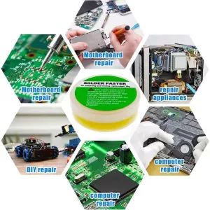 Lead-Free Soldering Paste Rosin Welding Flux Non-Corrosive Insulating 100g 70g 50g 30g Enhanced Solder Flow for Electronics Repair