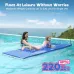 WARMOUNTFloating Water Pad for Single, 7 x 3 FTear-Resistant 3-Layer XPFoam Floating Mat Recreation Relaxing Lily Pad for Pool Lake River Ocean Boats Outdoor Water Activities