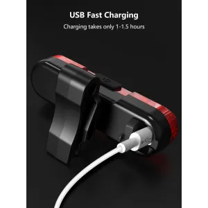 1PUSB Rechargeable Bike light COB LEMTB Bike Tail light Bicycle Safety Warning Cycling Light Rear Lamp Bicycle Accessories
