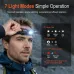 SEEKNITAluminum Alloy Headlamp Strong Light Long Range High Light Waterproof Rechargeable Long Life Headlamp For Camping Headlight