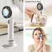 Portable Mini Handheld Ice Compress Fan USB Rechargeable 2200mAh Battery 3 Speed Settings Lightweight for Home Office Travel Outdoor