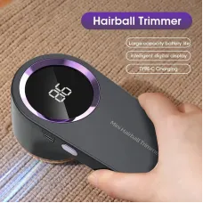 Lint Remover Electric Hairball Trimmer Smart LED Digital Display Fabric USB Charging Portable Professional Fast Household